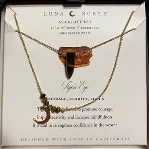 Tigers eye necklace set